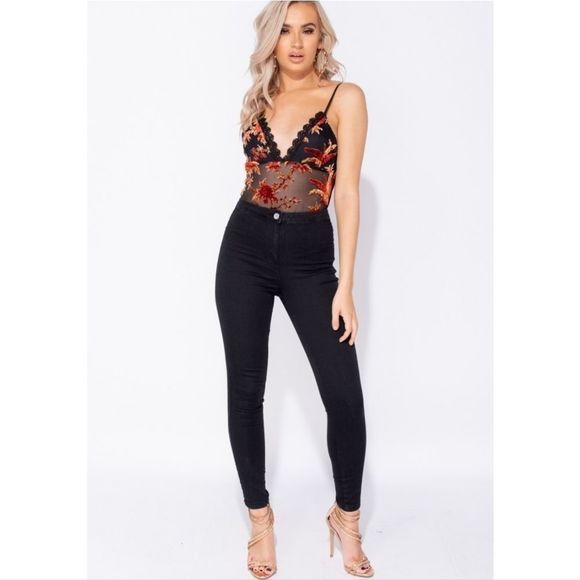 Black Skinny Jeggings Jeans - Picture 2 of 5